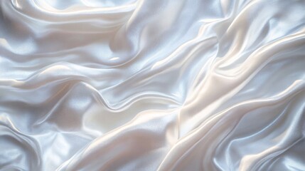 Obraz premium Subtle white glossy soft waves texture, with a marble-like displacement and bump map, creating a seamless, elegant background for banners or wallpaper.