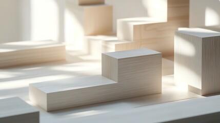 Project Management Visualized with Geometric Shapes, Representing Structure and Efficiency