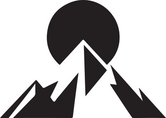minimalist mountain logo