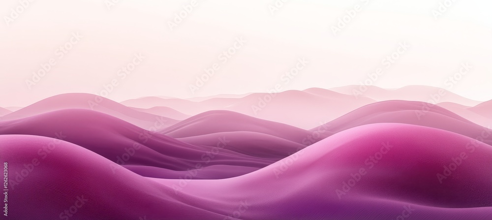 Poster seamless pale lavender to lilac 3d low profile style gradient background with wave texture pattern