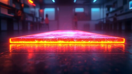 Naklejka premium Glowing Conveyor Belt in Classroom Transforms Student Knowledge and Skills Into Successful Stories
