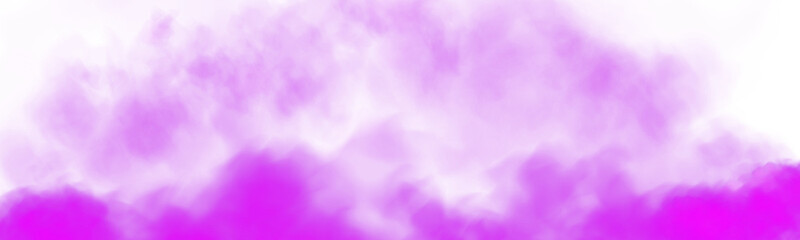 Obraz premium Bright Purple Smoke Cloud Illustration. Fantastic purple smoke. Magic smoke. Smog cloud on podium or stage. Fog vapor over ground or water surface, magic haze. Magic smoke, magic fog, purple steam PNG