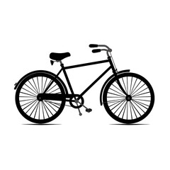 a bicycle silhouette