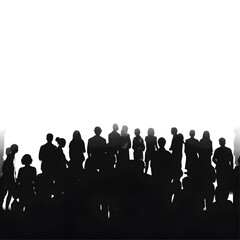 Naklejka premium crowd silhouette