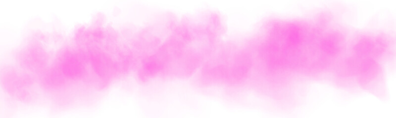 Bright Pink Smoke Cloud Illustration. Fantastic pink smoke. Magic smoke. Smog cloud on podium or stage. Fog vapor over ground or water surface, magic haze. Magic smoke, magic fog, pink steam. PNG.