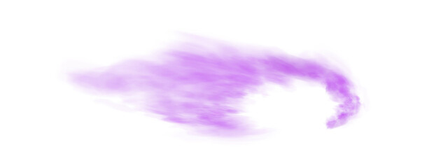 Bright Purple Smoke Cloud Illustration. Fantastic purple smoke. Magic smoke. Smog cloud on podium or stage. Fog vapor over ground or water surface, magic haze. Magic smoke, magic fog, purple steam PNG