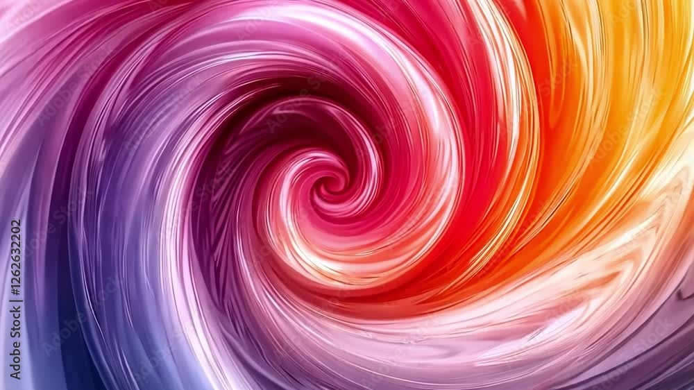 Leinwandbilder Abstract Spiral of Colors: A mesmerizing abstract design features vibrant hues swirling in a dynamic spiral, creating a visually captivating and energetic artwork.