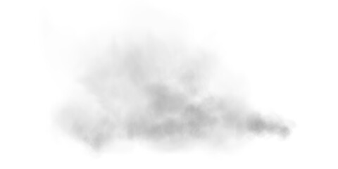 Bright black Smoke Cloud Illustration. Fantastic black smoke. Magic smoke. Smog cloud on podium or stage. Fog vapor over ground or water surface, magic haze. Magic smoke, magic fog, black steam. PNG. 