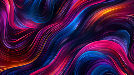 Obraz premium An image with abstract lines drawn on a black background.