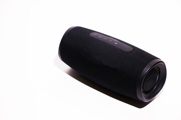 Bluetooth speakers. Wireless speaker isolated on white background with clipping path. Studio shot....