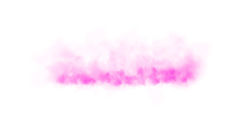 Bright Pink Smoke Cloud Illustration. Fantastic pink smoke. Magic smoke. Smog cloud on podium or stage. Fog vapor over ground or water surface, magic haze. Magic smoke, magic fog, pink steam. PNG.