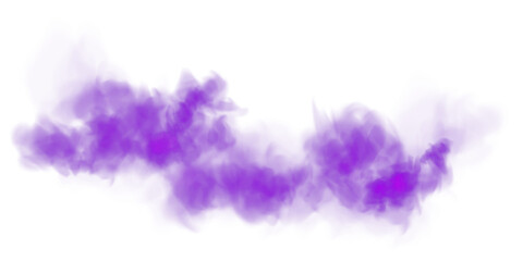 Bright Purple Smoke Cloud Illustration. Fantastic purple smoke. Magic smoke. Smog cloud on podium or stage. Fog vapor over ground or water surface, magic haze. Magic smoke, magic fog, purple steam. PN