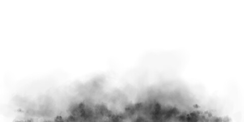 Bright black Smoke Cloud Illustration. Fantastic black smoke. Magic smoke. Smog cloud on podium or stage. Fog vapor over ground or water surface, magic haze. Magic smoke, magic fog, black steam. PNG. 