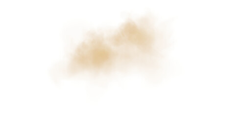 Bright Golden Smoke Cloud Illustration. Fantastic golden smoke. Magic smoke. Smog cloud on podium or stage. Fog vapor over ground or water surface, magic haze. Magic smoke, magic fog, golden steam. PN
