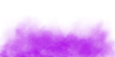 Bright Purple Smoke Cloud Illustration. Fantastic purple smoke. Magic smoke. Smog cloud on podium or stage. Fog vapor over ground or water surface, magic haze. Magic smoke, magic fog. PNG.