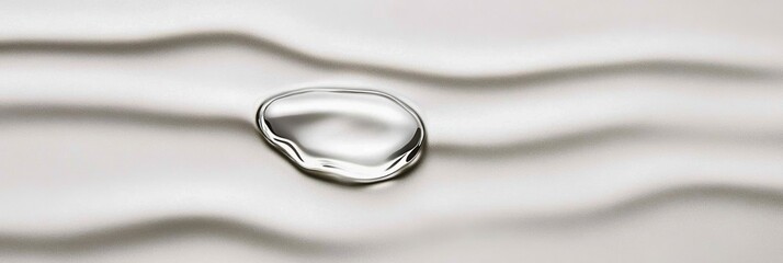 Elegant Liquid metal effect with molten silver ripples spreading across the surface creating dynamic fluidity and motion 