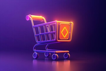 Shopping cart icon.