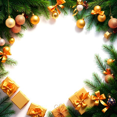 Elegant Christmas Theme Background with Snowflakes, Lights, and Seasonal Elements for Your Celebrations