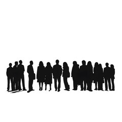 groups of people silhouette