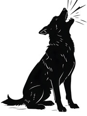Dok Silhouette Isolated on Transparent Background	