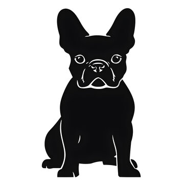 recommend clip art: french bulldog silhouette