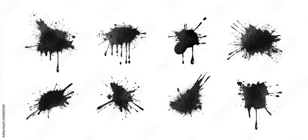 Poster set of 3 distress brush stroke textures with dust overlay. apply to any image for a weathered effect