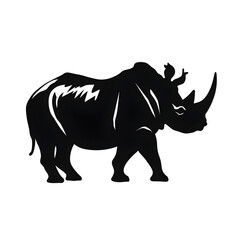Obraz premium rhinoceros silhouette
