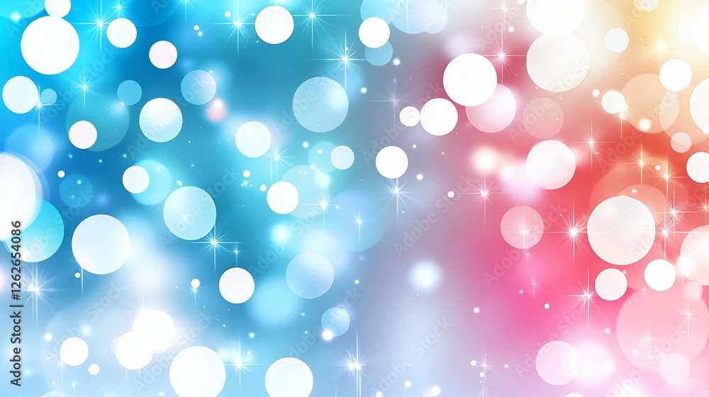 Poster abstract gradient background with bokeh effects and sparkling lights