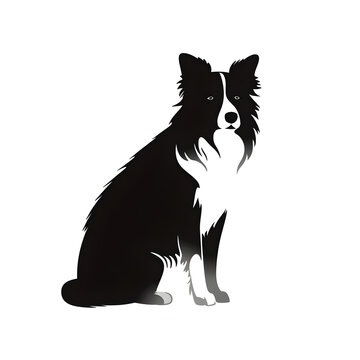 recommend clip art: border collie dog silhouette