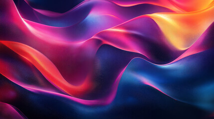 Obraz premium Abstract Colorful Waves Vibrant Digital Flow Neon Background