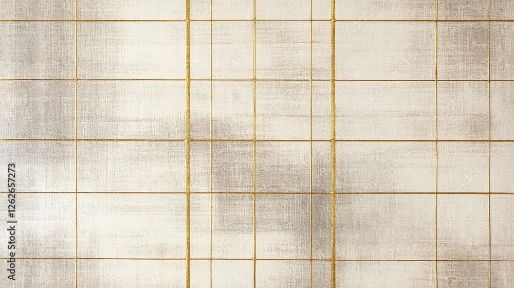 Poster abstract background featuring a grid pattern with gold lines