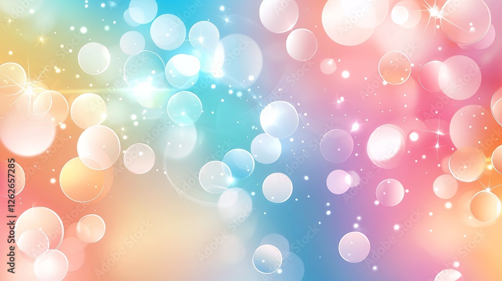 Poster blurred festive lights background with abstract bokeh and vibrant color gradients