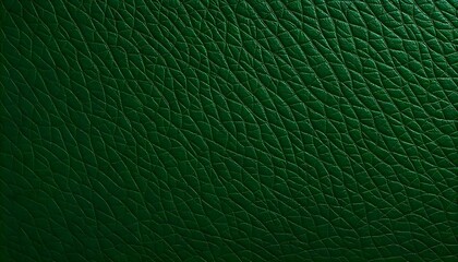 Obraz premium Textured synthetic leather background in a deep forest green, highlighting the natural wave like patterns and variations in surface texture