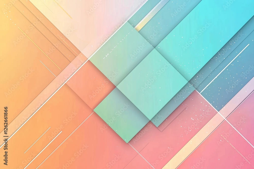 Aufkleber a diagonal design of a blue and green abstract background with a blurred effect, great for use on we