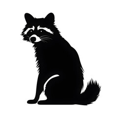 Obraz premium raccoon silhouette