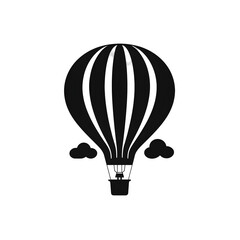 Obraz premium hot air balloon silhouette