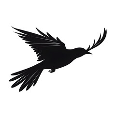 Fototapeta premium flying bird silhouette