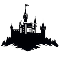 Obraz premium castle silhouette