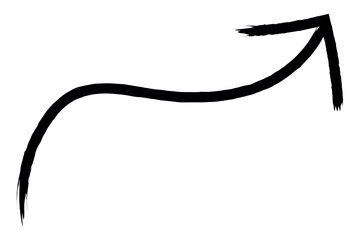 Hand drawn grunge arrow symbol