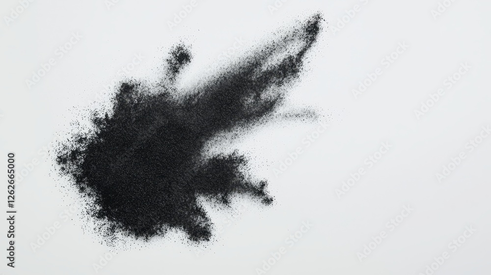 Poster dust effect with a transparent png overlay on a background of black noise grain with a transparent g