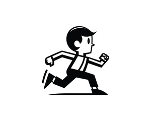 running man vector illustration