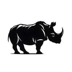 Obraz premium rhino silhouette