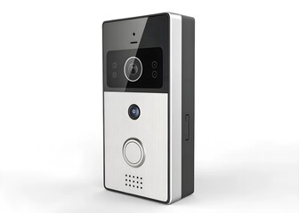 Obraz premium smart doorbell isolated on a white background