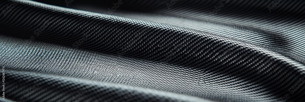 Poster abstract background adorned with fluid, metallic waves that have a smooth, reflective texture. the b