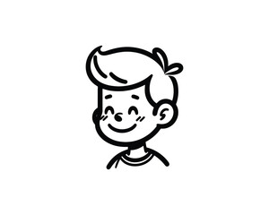 funny cartoon character logo design template