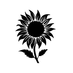 Fototapeta premium sunflower silhouette