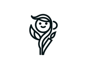 Obraz premium funny cartoon logo design template