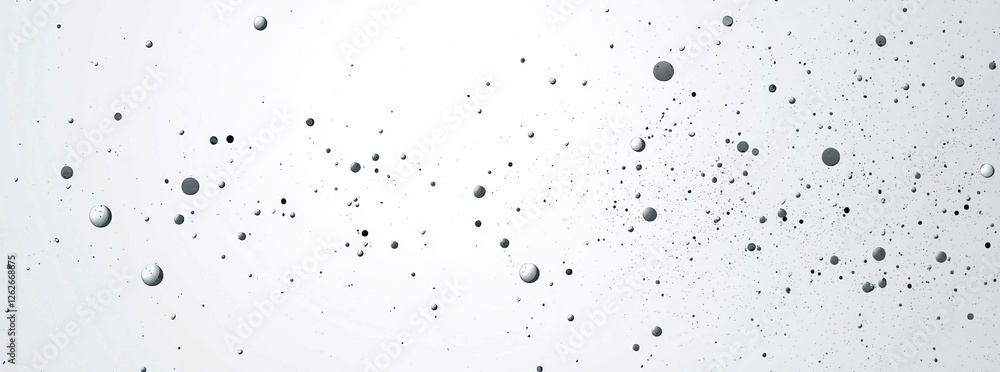 Poster elliptical gradient with noise and raster texture is combined with a modern black and white backgrou