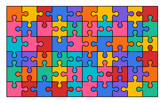 Simple pieces of puzzle pattern