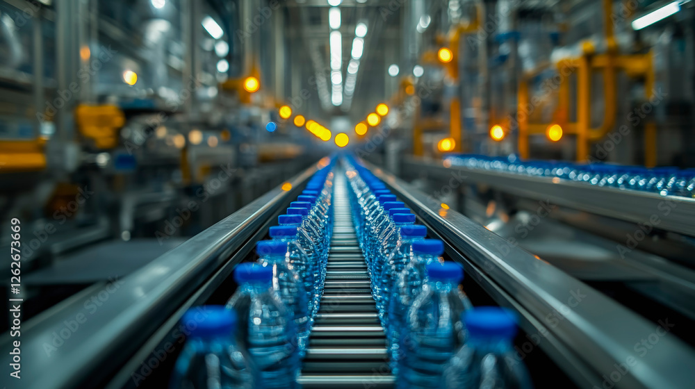 Aufkleber efficient water bottle production: explore advanced automated assembly line technology improving man
